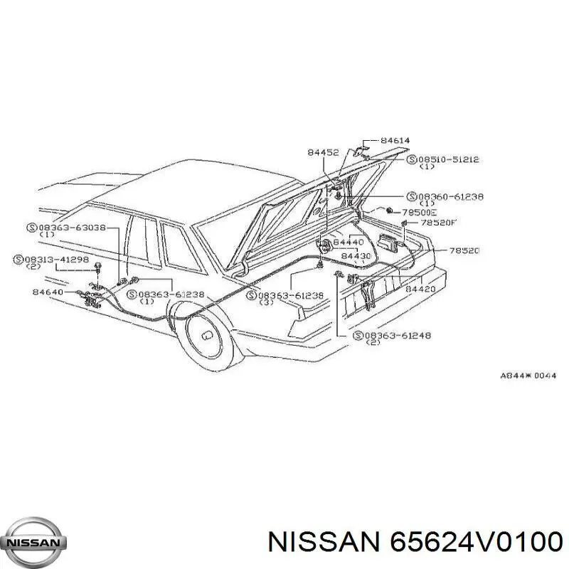  Nissan/Infiniti 65624V0100 preço, a partir de 10,54 USD