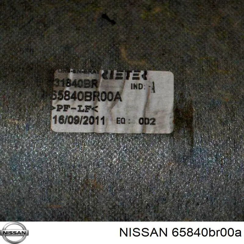 Compre 65840BR00A Nissan/Infiniti Isolamento de ruído da capota
