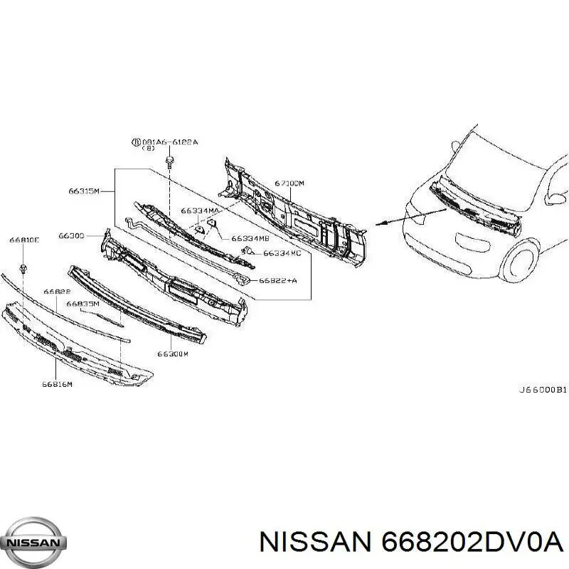  Nissan/Infiniti 668202DV0A preço, a partir de 10,53 USD