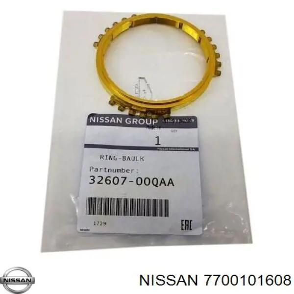 Compre 7700101608 Nissan/Infiniti Sincronizador de 5ª/6ª velocidade