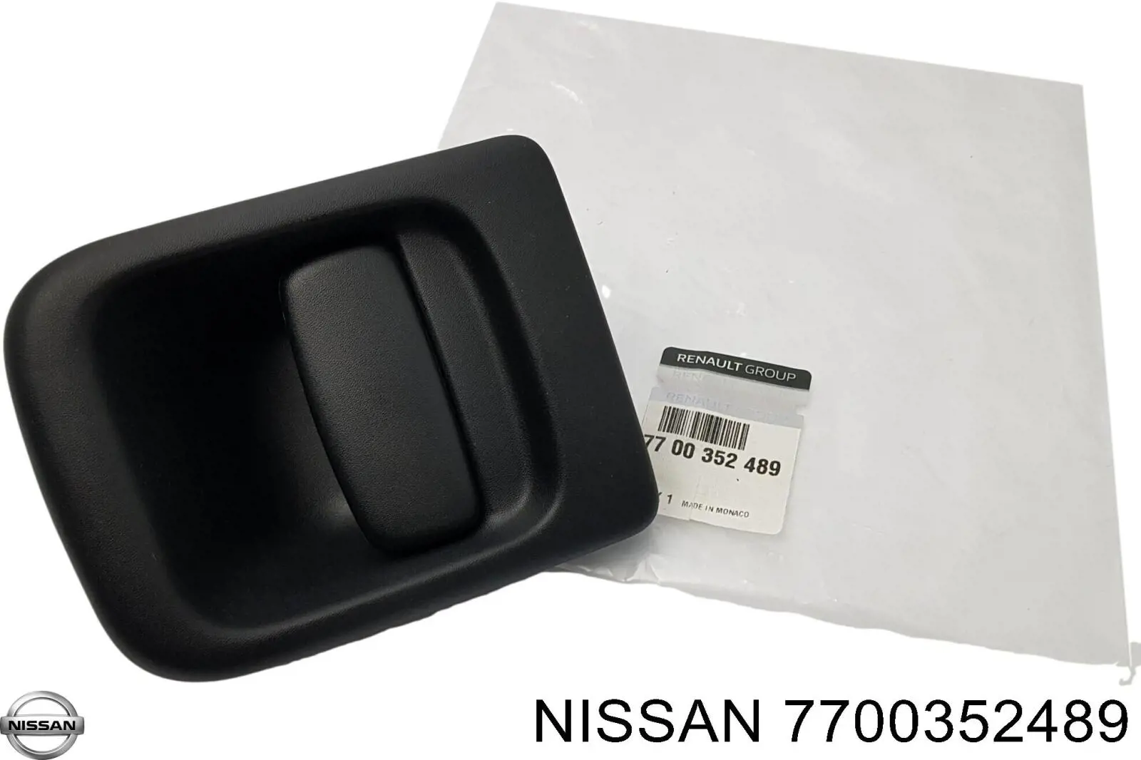 Compre 7700352489 Nissan/Infiniti Maçaneta externa dianteira/traseira da porta direita