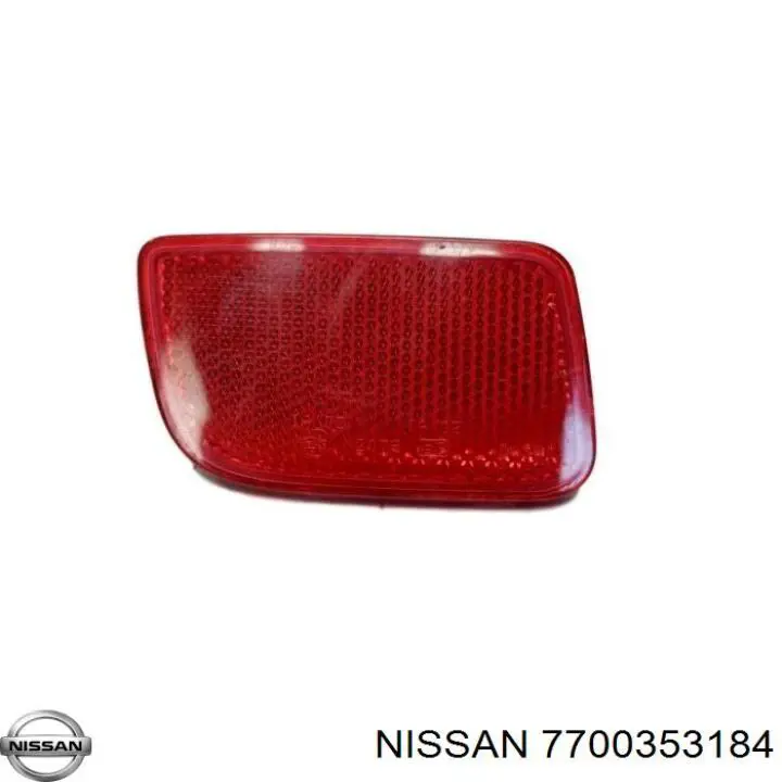 Compre 7700353184 Nissan/Infiniti Retrorrefletor (refletor) do pára-choque traseiro