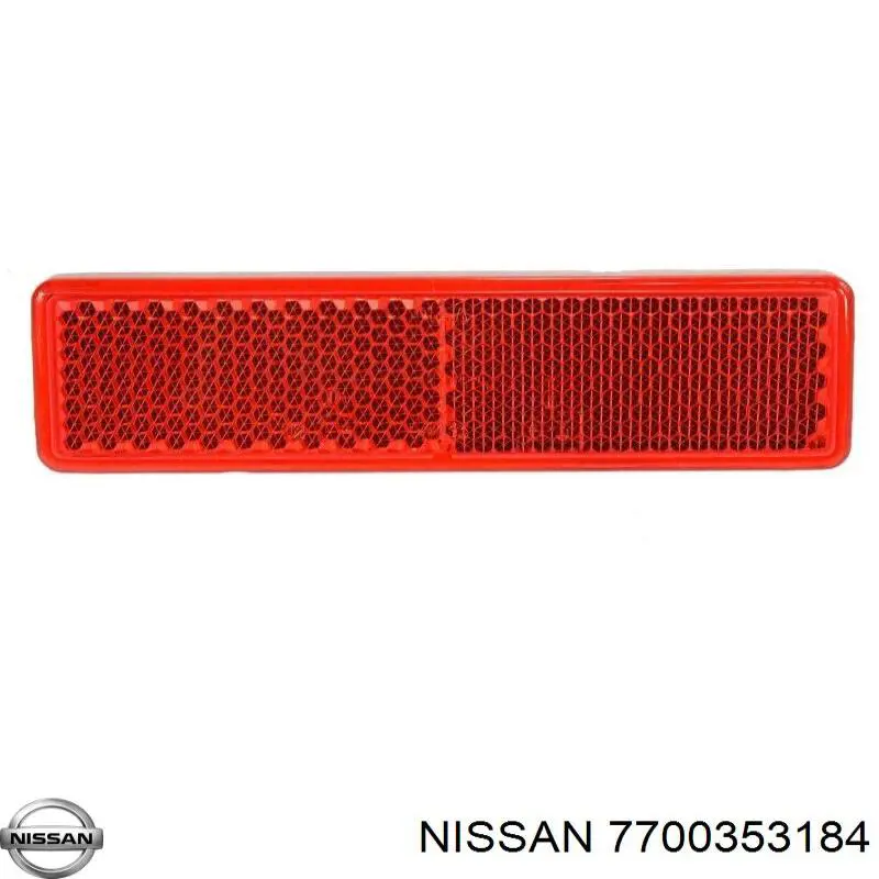Retrorrefletor (refletor) do pára-choque traseiro 7700353184 Nissan/Infiniti