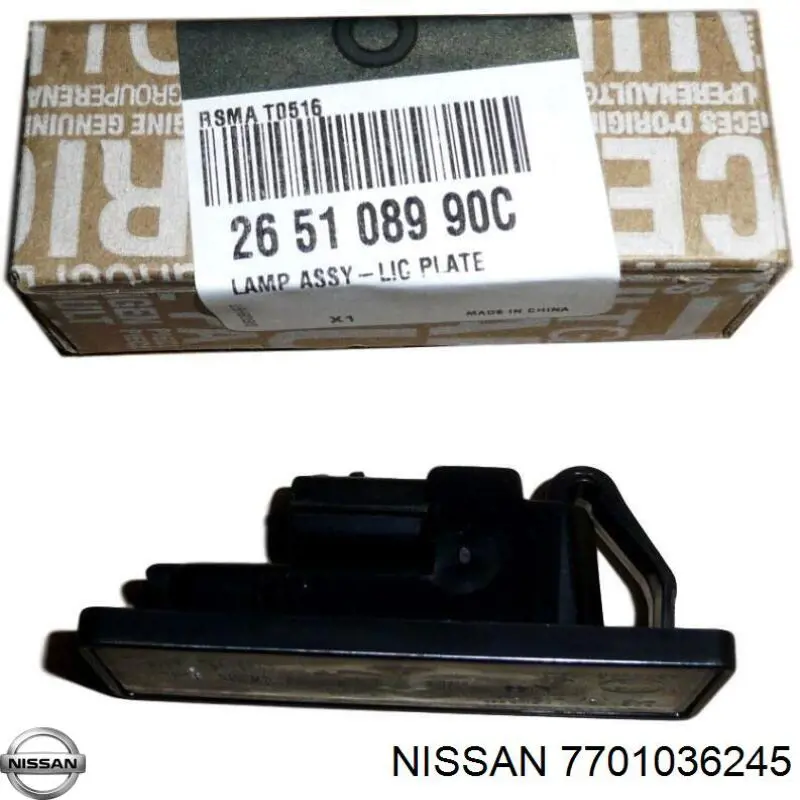 Lanterna da luz de fundo de matrícula traseira Nissan/Infiniti 7701036245 preço, a partir de 53,03 USD