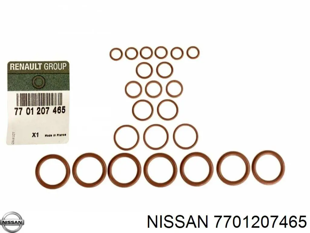 Kit de reparação do compressor de aparelho de ar condicionado 7701207465 Nissan/Infiniti