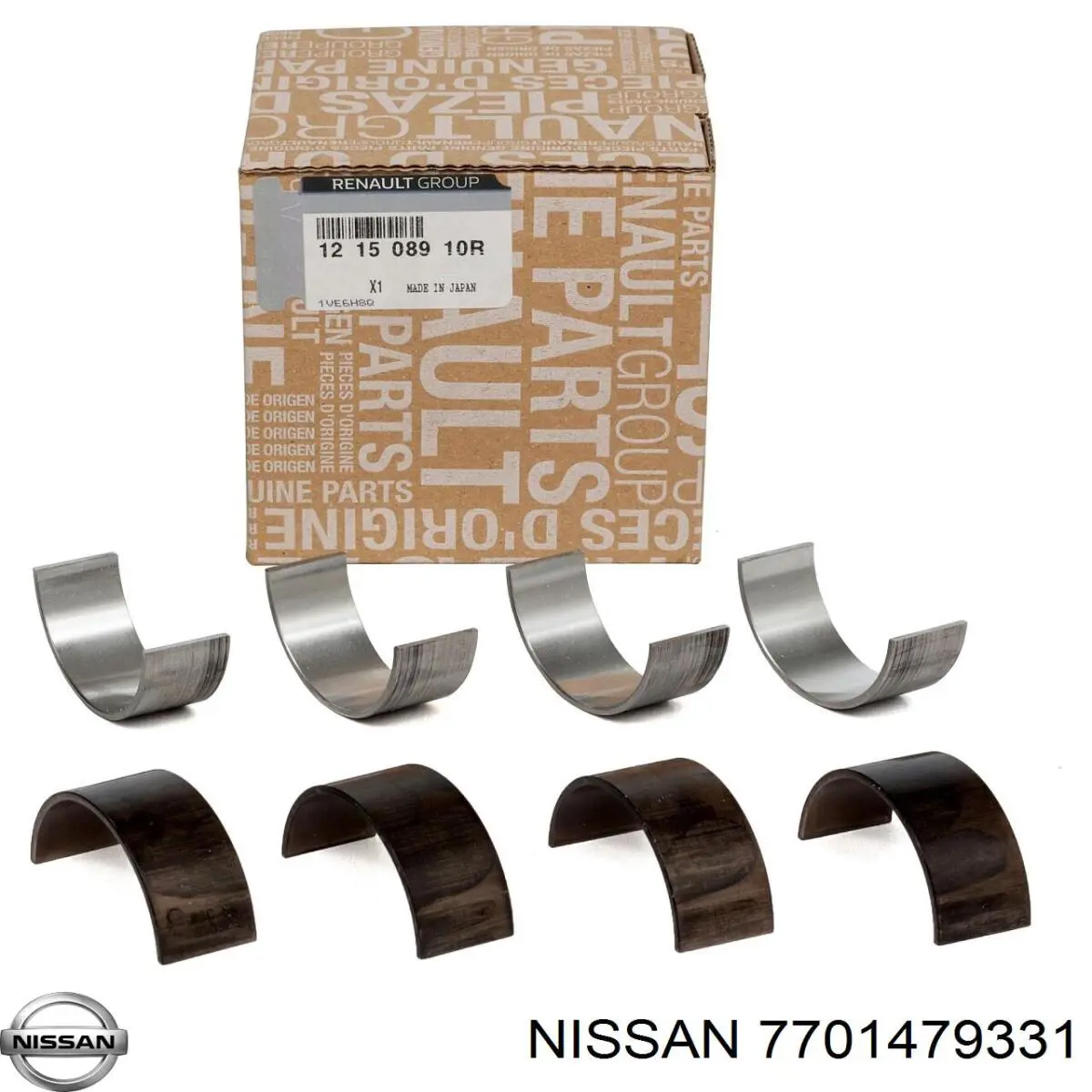 Compre 7701479331 Nissan/Infiniti Folhas inseridas de cambota de biela, kit, padrão (STD)