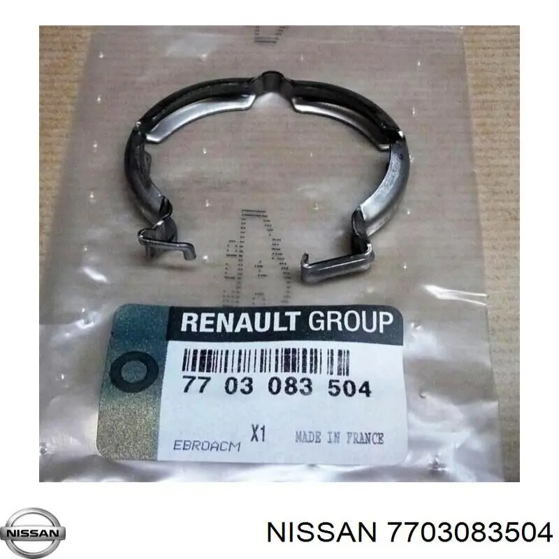 7703083504 Nissan/Infiniti Braçadeira de cano derivado de válvula EGR