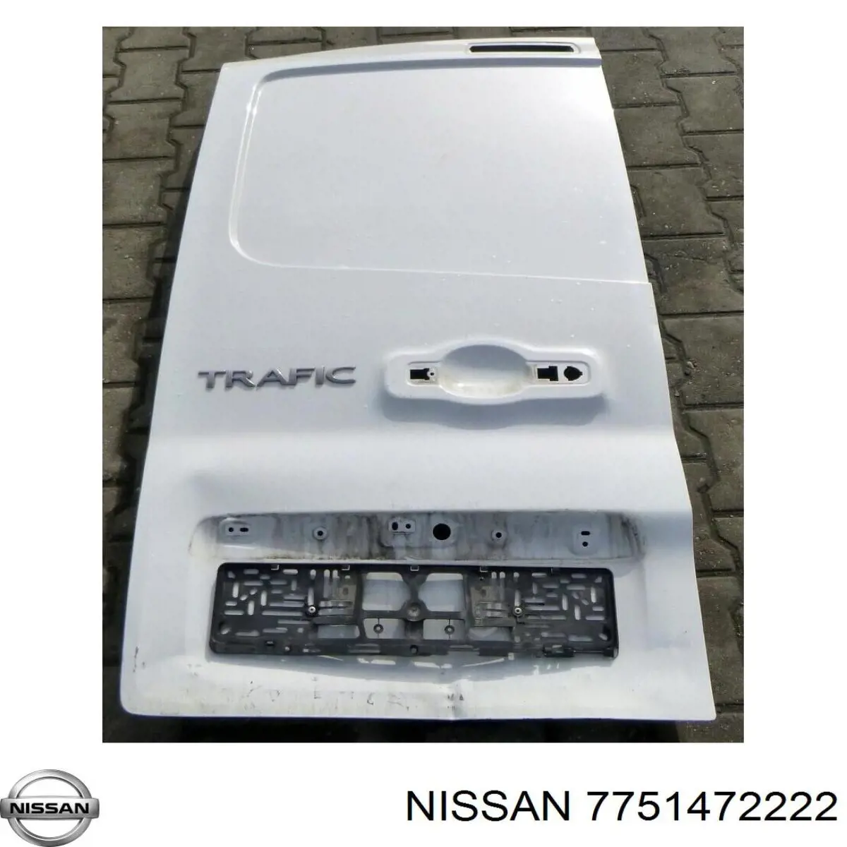 Porta batente traseira esquerda de furgão 7751472222 Nissan/Infiniti