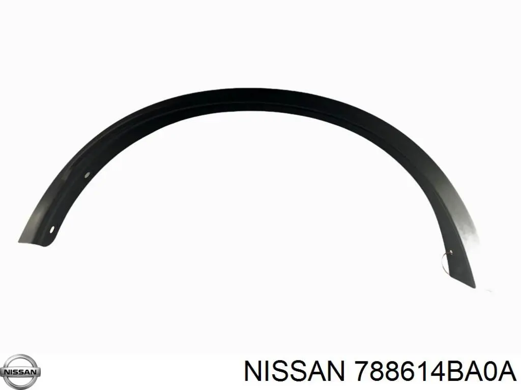 788614BA0A Nissan/Infiniti Expansor esquerdo (placa sobreposta) de arco do pára-lama traseiro