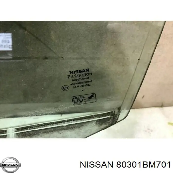 Vidro da porta dianteira esquerda Nissan/Infiniti 80301BM701 preço, a partir de 234,15 USD
