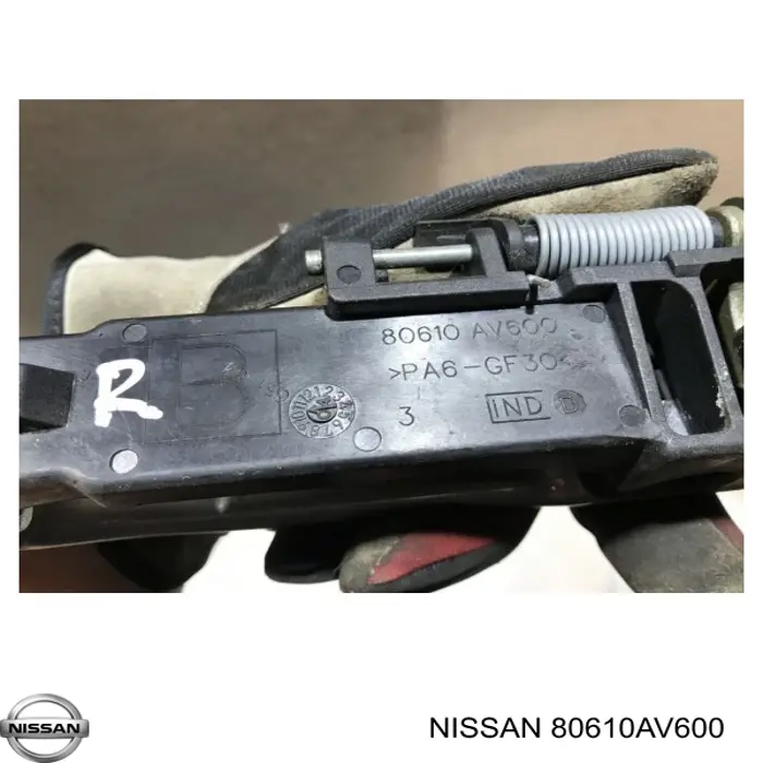 Compre 80610AV600 Nissan/Infiniti Suporte de maçaneta externa da porta dianteira direita