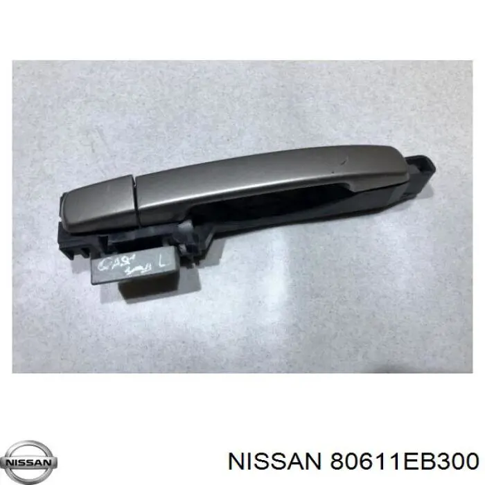 80611EB300 Nissan/Infiniti Suporte de maçaneta externa da porta dianteira esquerda