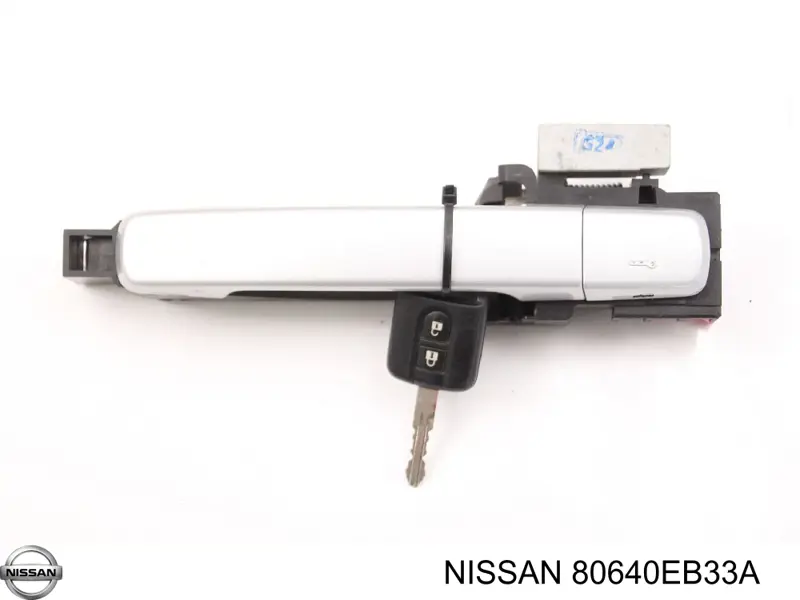 80640EB33A Nissan/Infiniti Maçaneta externa da porta dianteira
