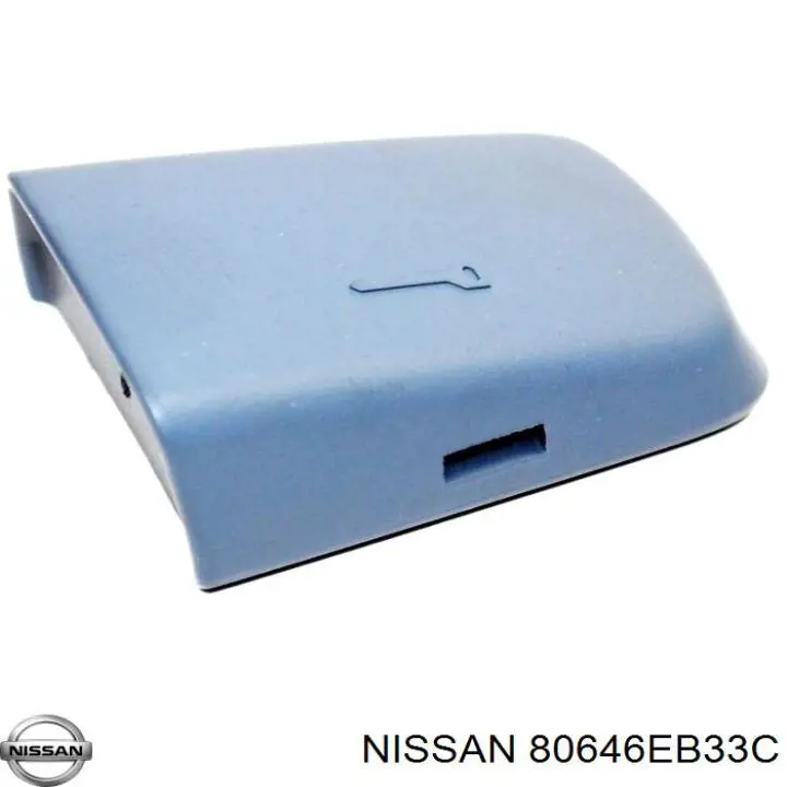 80646EB33C Nissan/Infiniti Tampa de maçaneta externa da porta dianteira esquerda
