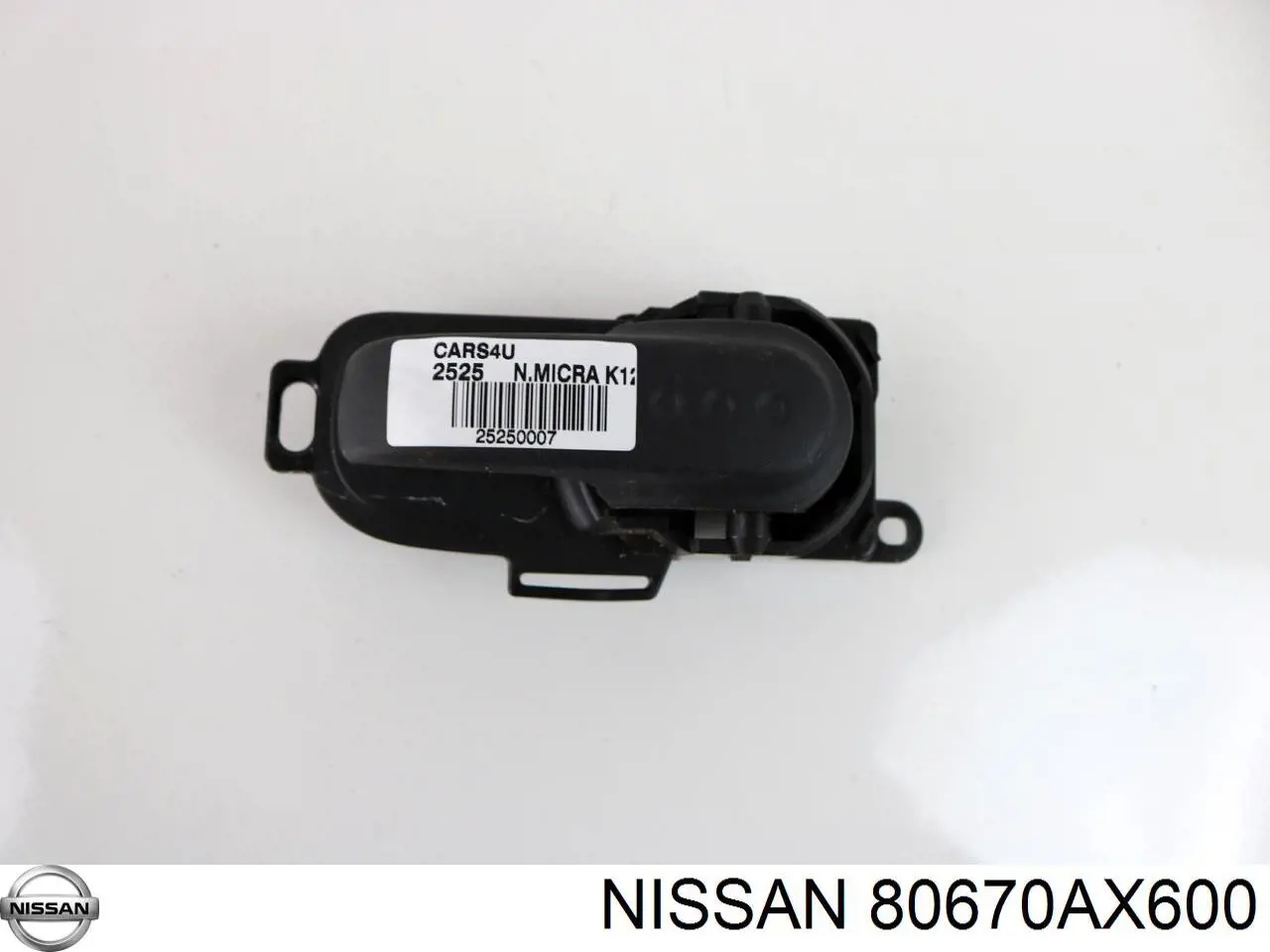 80670AX600 Nissan/Infiniti Maçaneta interna direita da porta dianteira