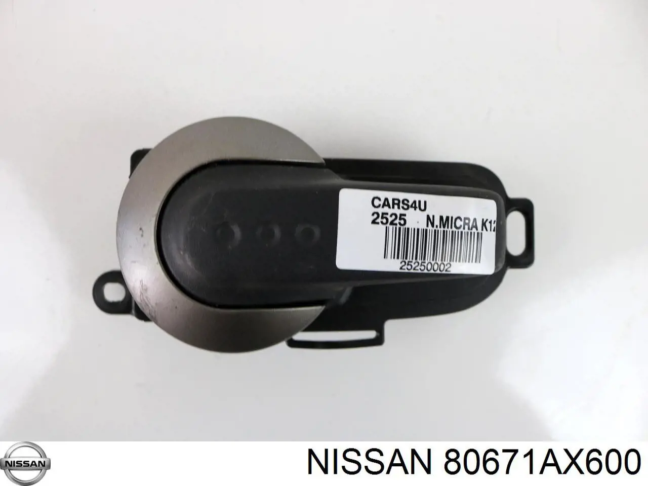 80671AX600 Nissan/Infiniti Maçaneta interna esquerda da porta dianteira