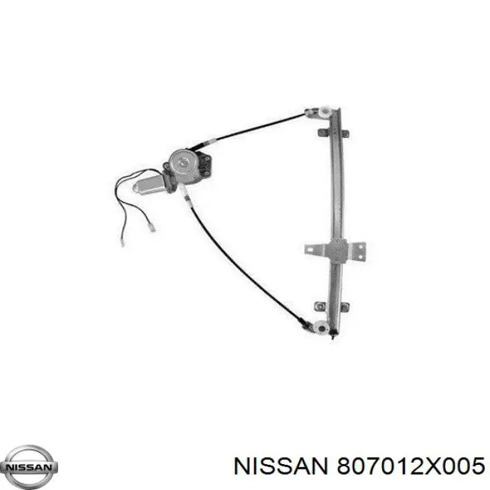 807012X005 Nissan/Infiniti Mecanismo de acionamento de vidro da porta dianteira esquerda