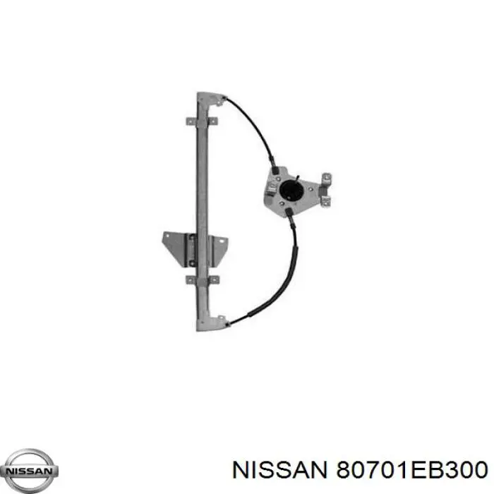 80701EB300 Nissan/Infiniti Mecanismo de acionamento de vidro da porta dianteira esquerda