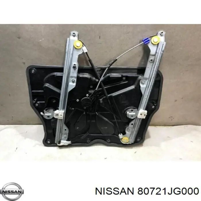 80721JG000 Nissan/Infiniti Mecanismo de acionamento de vidro da porta dianteira esquerda