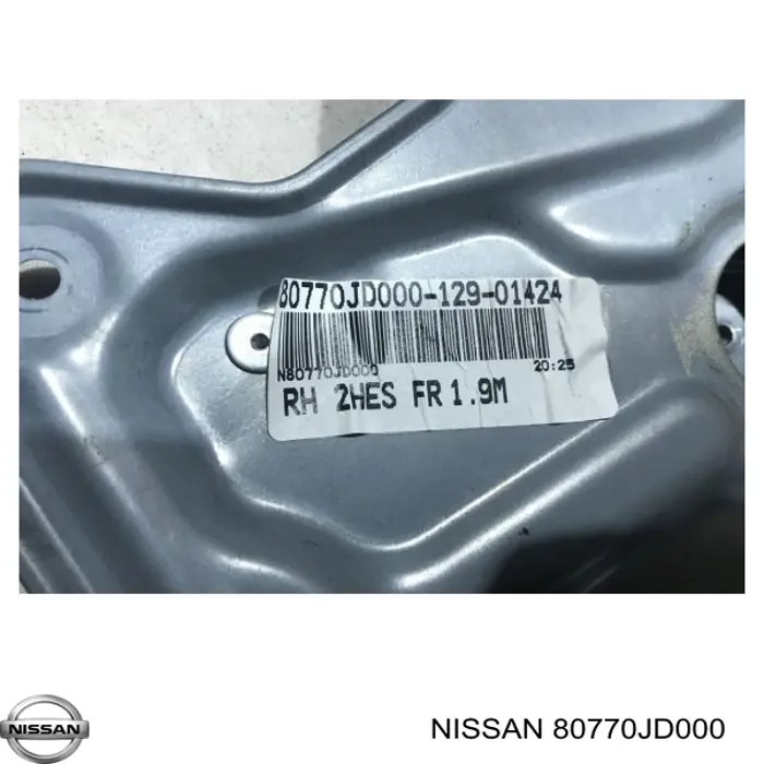 Mecanismo de acionamento de vidro da porta dianteira direita Nissan/Infiniti 80770JD000 preço, a partir de 103,31 USD