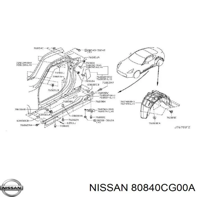 80840CG00A Nissan/Infiniti 