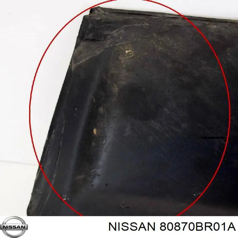 Compre 80870BR01A Nissan/Infiniti Moldura da porta traseira direita