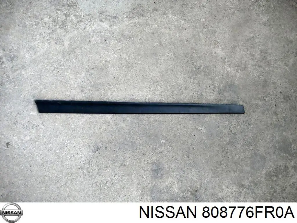Moldura da porta dianteira esquerda inferior Nissan/Infiniti 808776FR0A