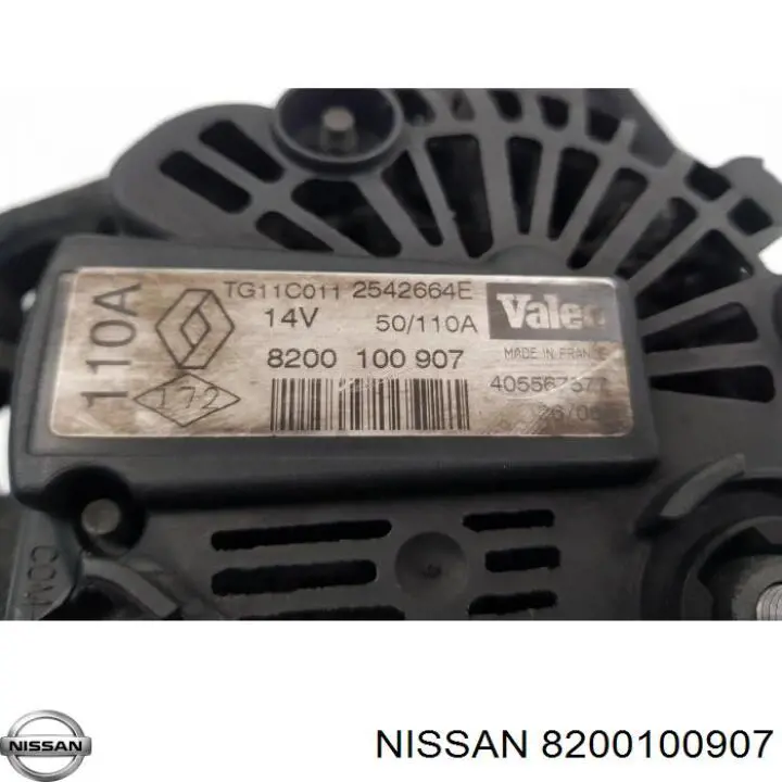 Gerador Nissan/Infiniti 8200100907 preço, a partir de 127,69 USD