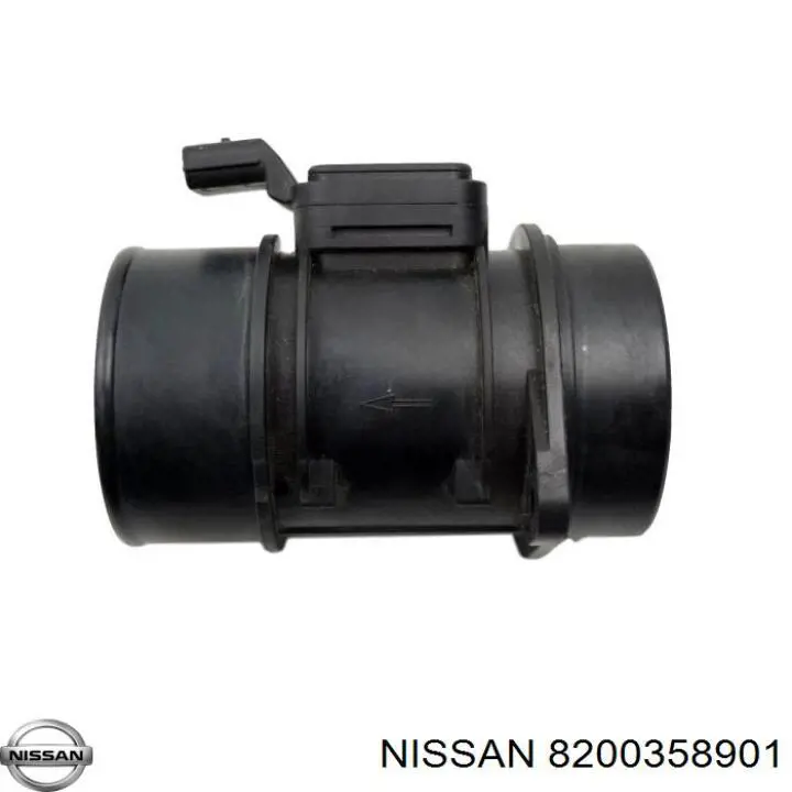 8200358901 Nissan/Infiniti Sensor de fluxo (consumo) de ar, medidor de consumo M.A.F. - (Mass Airflow)