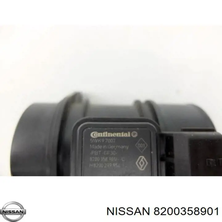 Sensor de fluxo (consumo) de ar, medidor de consumo M.A.F. - (Mass Airflow) Nissan/Infiniti 8200358901 preço, a partir de 45,97 USD