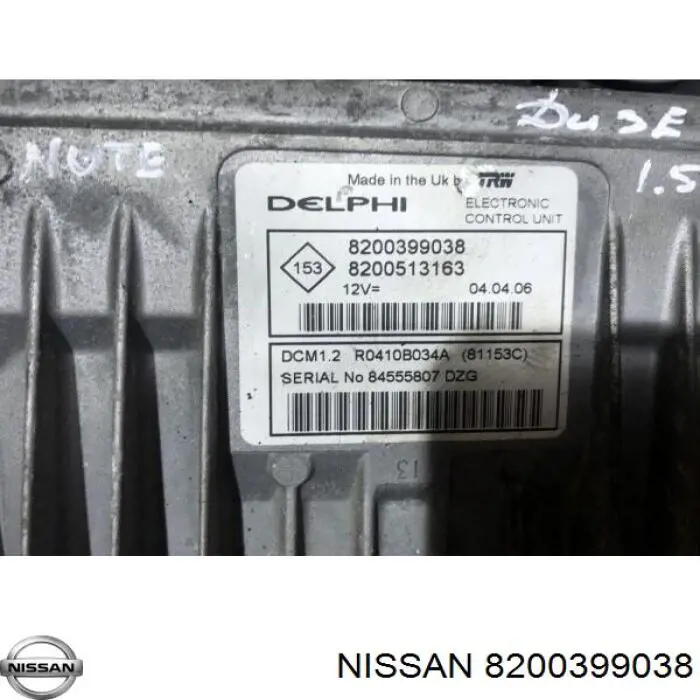 Módulo de direção (Centralina eletrônica) de motor para Nissan Micra  K12