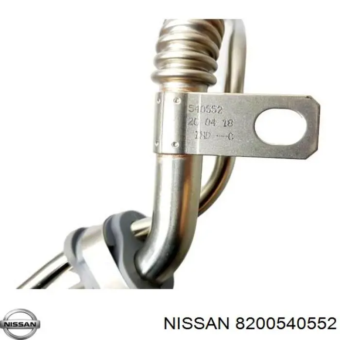 Tubo (mangueira) de fornecimento de óleo de turbina 8200540552 Nissan/Infiniti