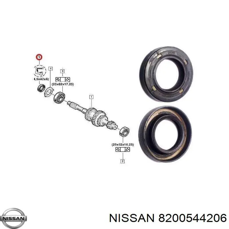 Vedação da Caixa Automática de Mudança (de árvore de saída/primária) Nissan/Infiniti 8200544206 preço, a partir de 6,15 USD