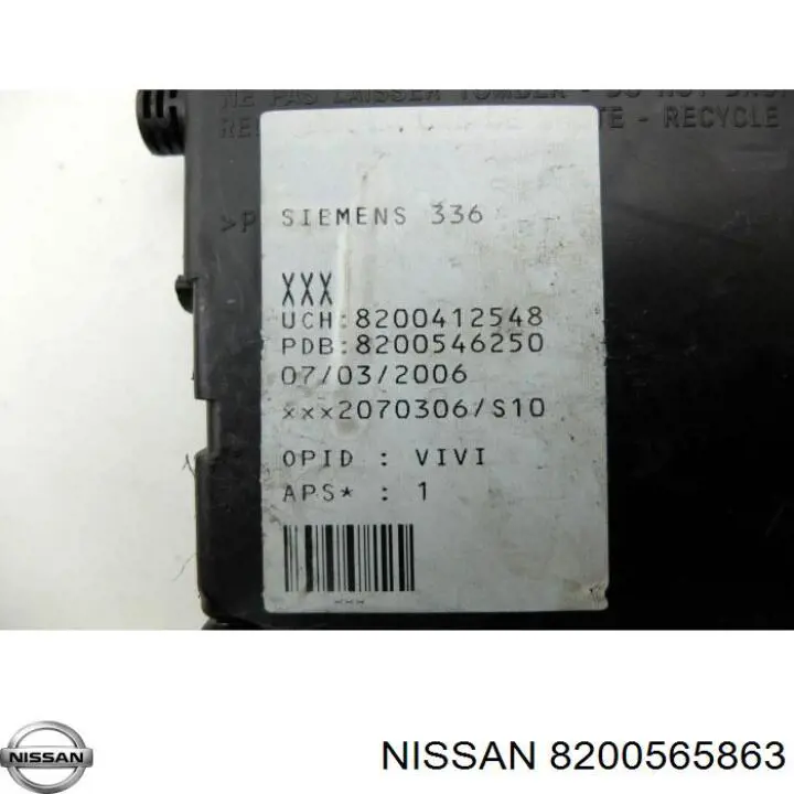 Compre 8200565863 Nissan/Infiniti Módulo de direção (Centralina eletrônica) de motor