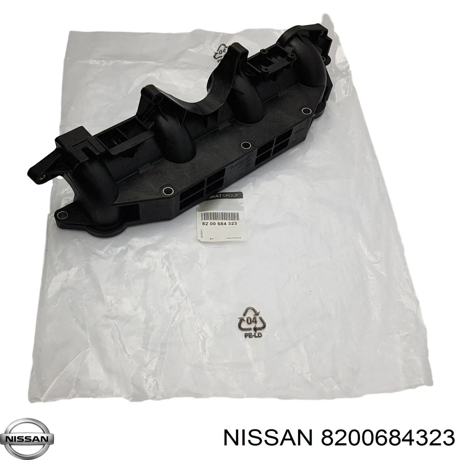 Tubo coletor de admissão inferior 8200684323 Nissan/Infiniti