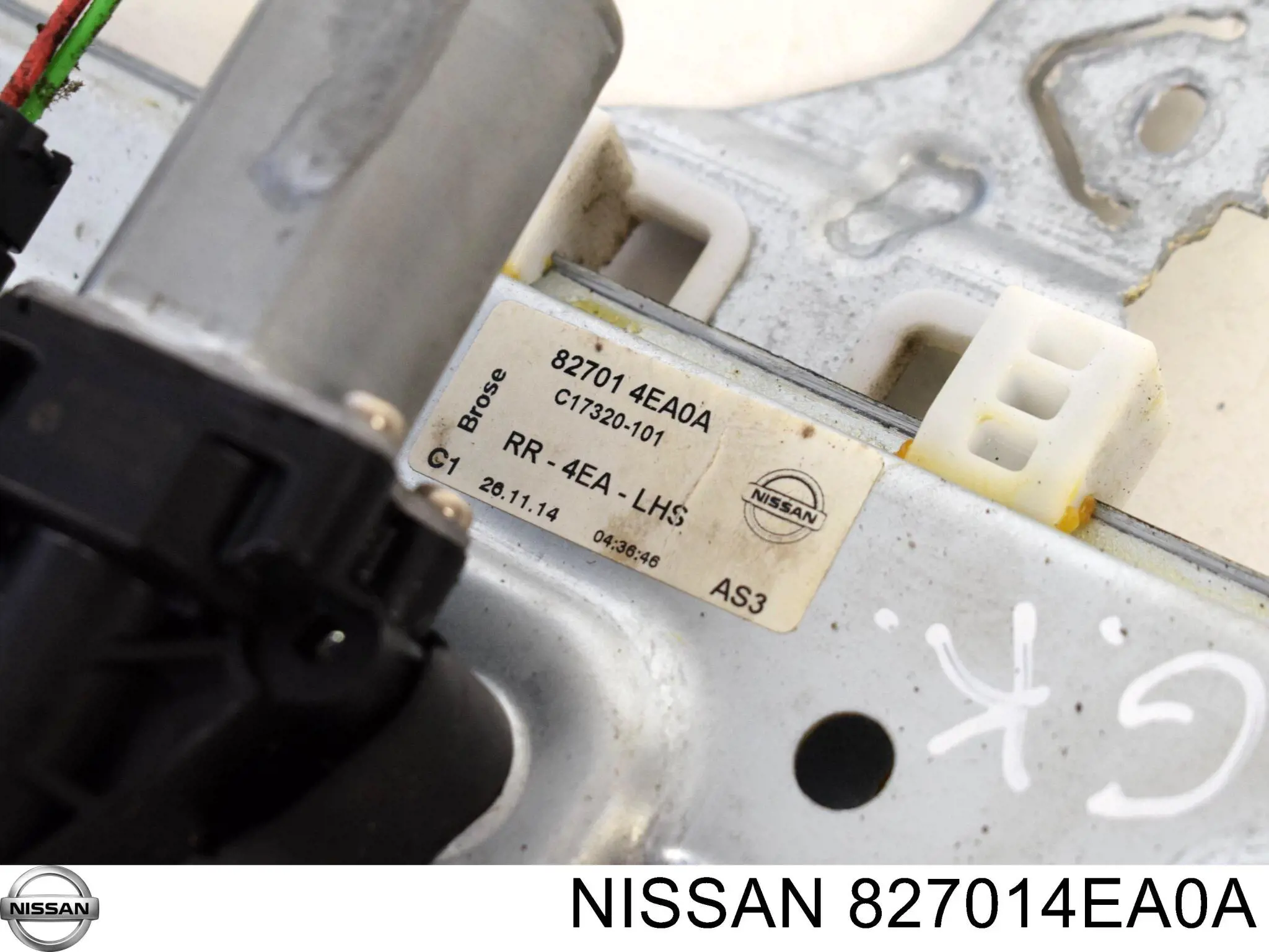 Compre 82701EY11A Nissan/Infiniti Mecanismo de acionamento de vidro da porta traseira esquerda
