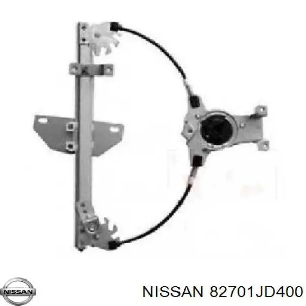 82701JD400 Nissan/Infiniti Mecanismo de acionamento de vidro da porta traseira esquerda