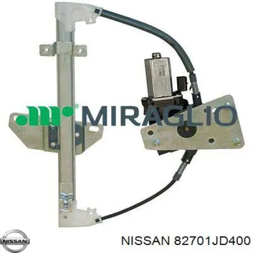 Mecanismo de acionamento de vidro da porta traseira esquerda Nissan/Infiniti 82701JD400 preço, a partir de 54,27 USD