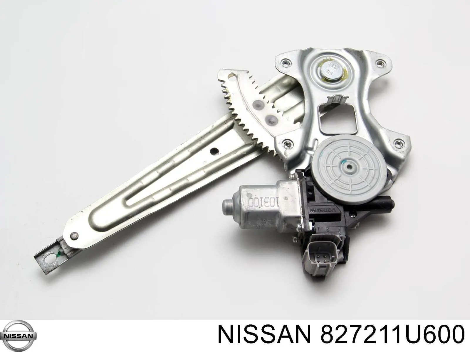 827211U600 Nissan/Infiniti Mecanismo de acionamento de vidro da porta traseira esquerda