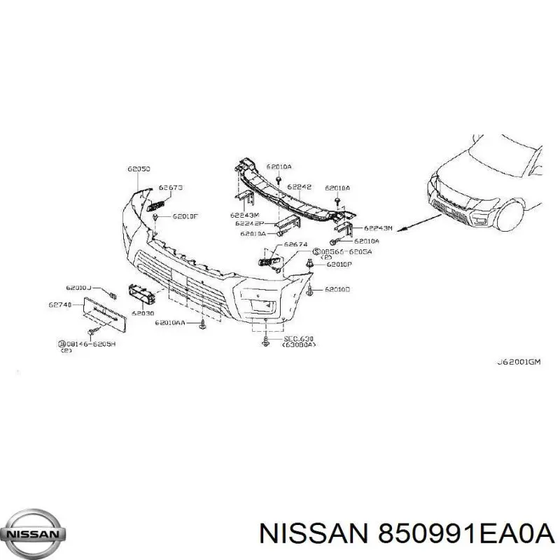 850991EA0A Nissan/Infiniti 