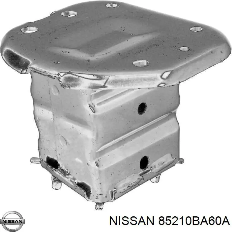 85210BA60A Nissan/Infiniti Consola de reforçador do pára-choque traseiro