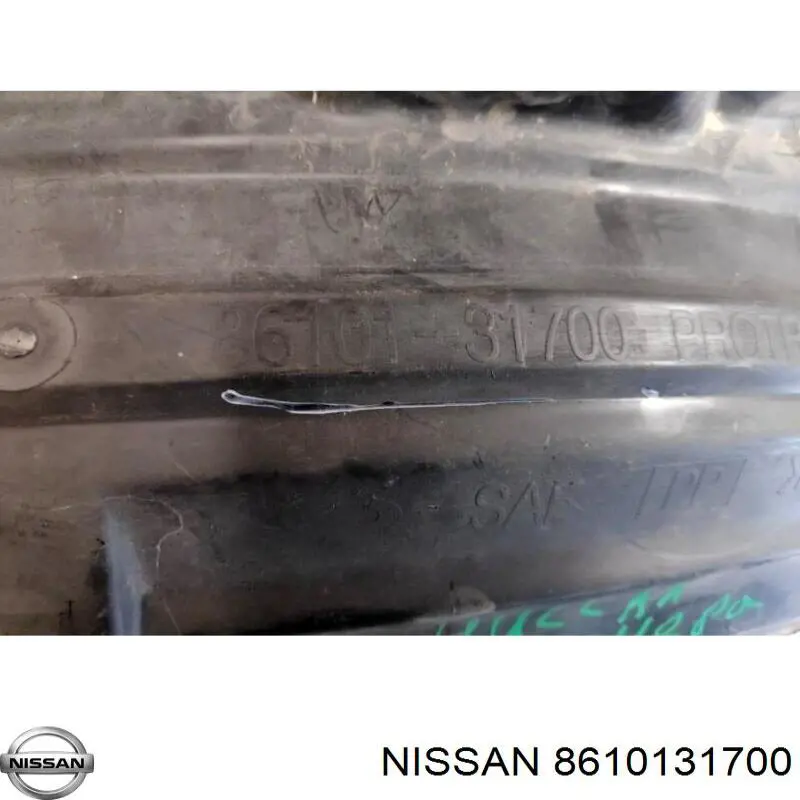 6382395F0A Nissan/Infiniti Guarda-barras esquerdo do pára-lama dianteiro