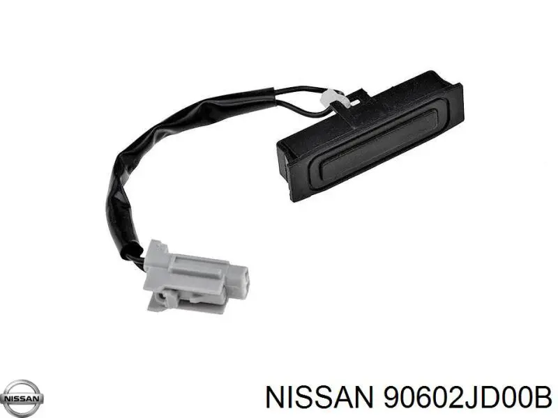 Compre 90602JD00B Nissan/Infiniti Botão de acionamento do fecho de tampa de porta-malas (de 3ª/5ª porta (de tampa de alcapão)