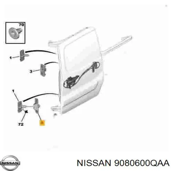 Compre GP7700351415 GP Fecho inferior da porta traseira direita batente