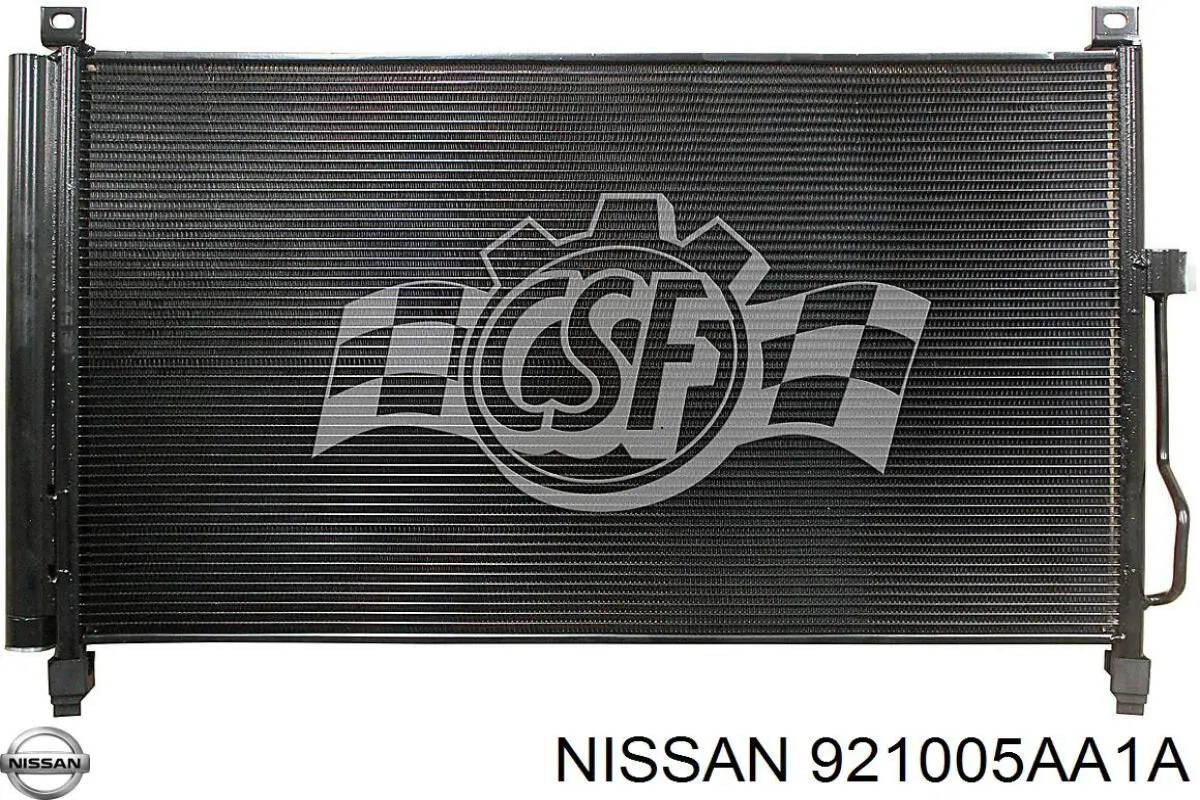 921005AA1A Nissan/Infiniti Radiador de aparelho de ar condicionado