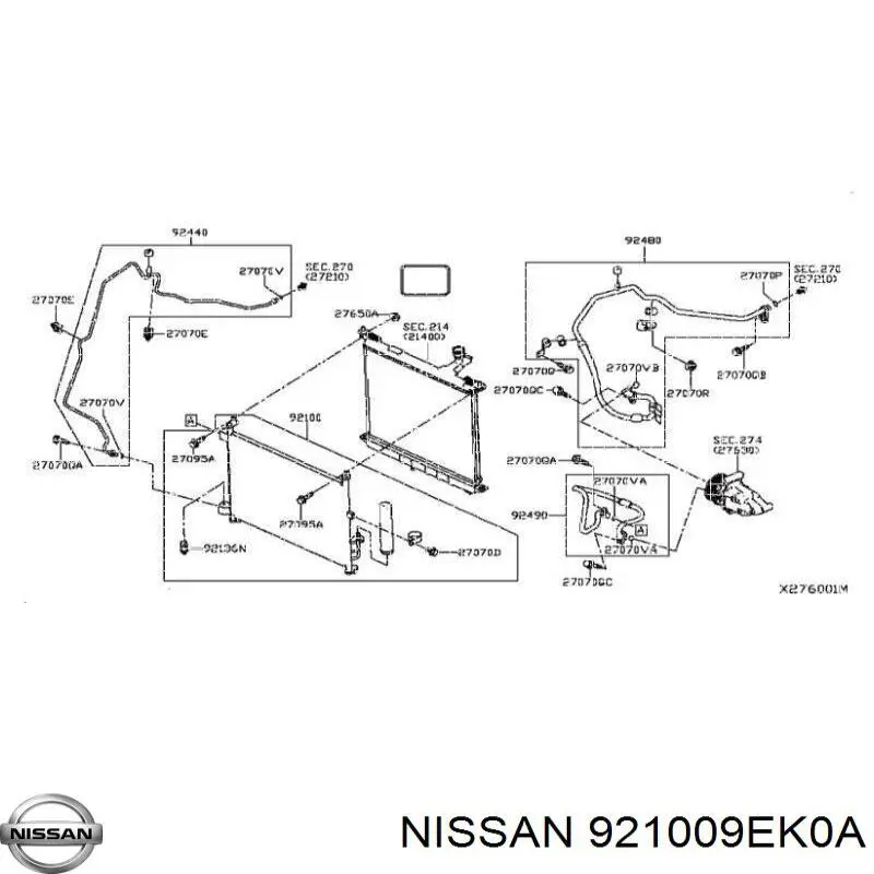 Radiador de aparelho de ar condicionado Nissan/Infiniti 921001HA3A preço, a partir de 166,01 USD