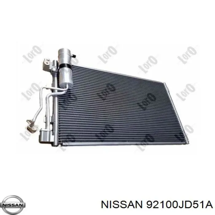 92100JD51A Nissan/Infiniti Radiador de aparelho de ar condicionado