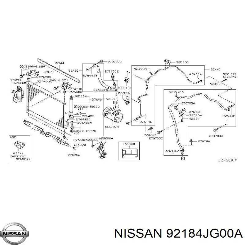 92184JG00A Nissan/Infiniti 