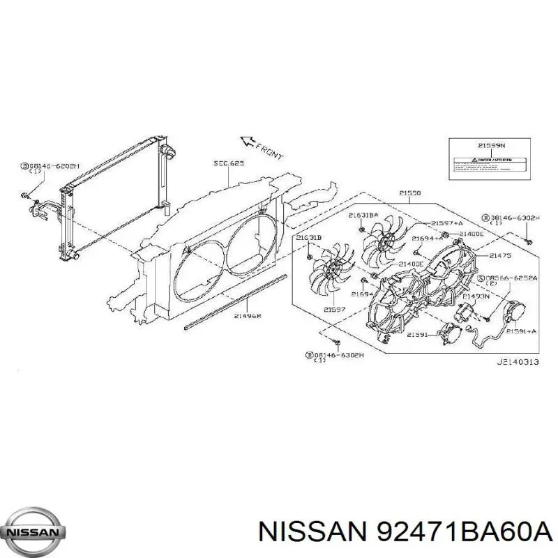 92471BA60A Nissan/Infiniti 
