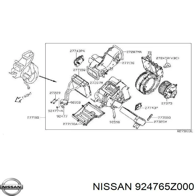  Nissan/Infiniti 924765Z000 preço, a partir de 60,73 USD